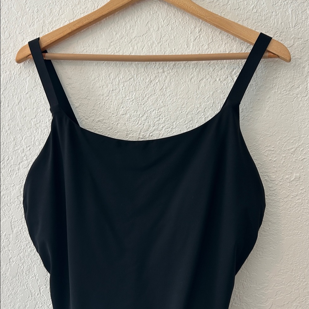 Athleta Black One Piece bathing suit Large - Picture 2 of 9